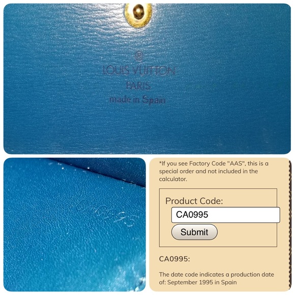 LOUIS VUITTON Credit Blue Bifold Epi Sarah Wallet - Picture 11 of 12